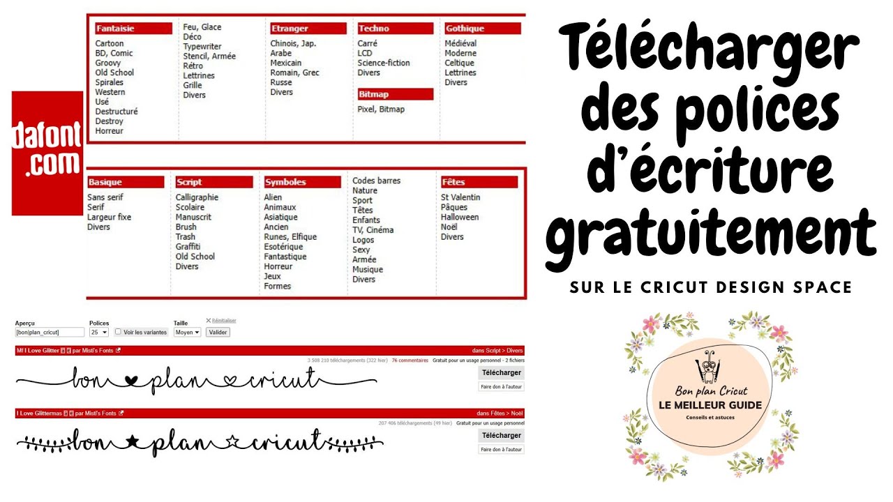 Tuto pour télécharger une police d'écriture gratuitement sur Dafont pour le DS