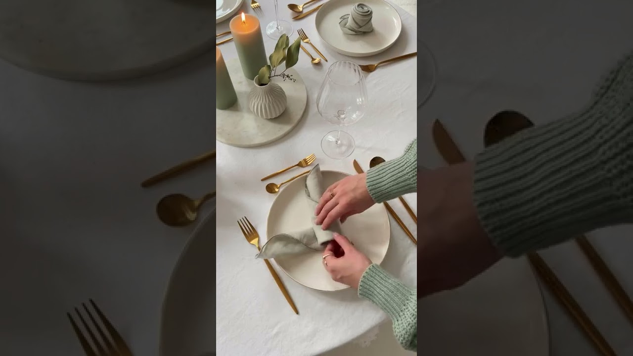 pliage de serviette  pour un luxueux dressage de table