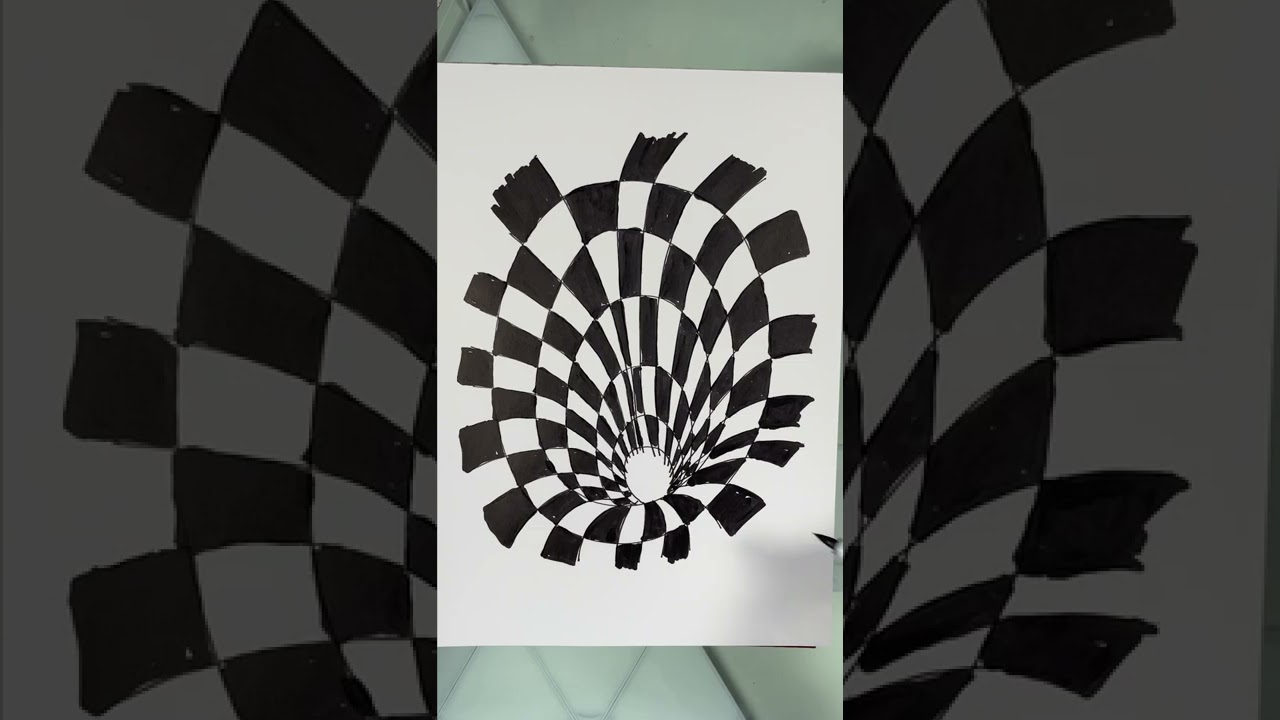 #tutodessin en #illusion #optique d’un #trou 😱 #perspective #dessin #tuto