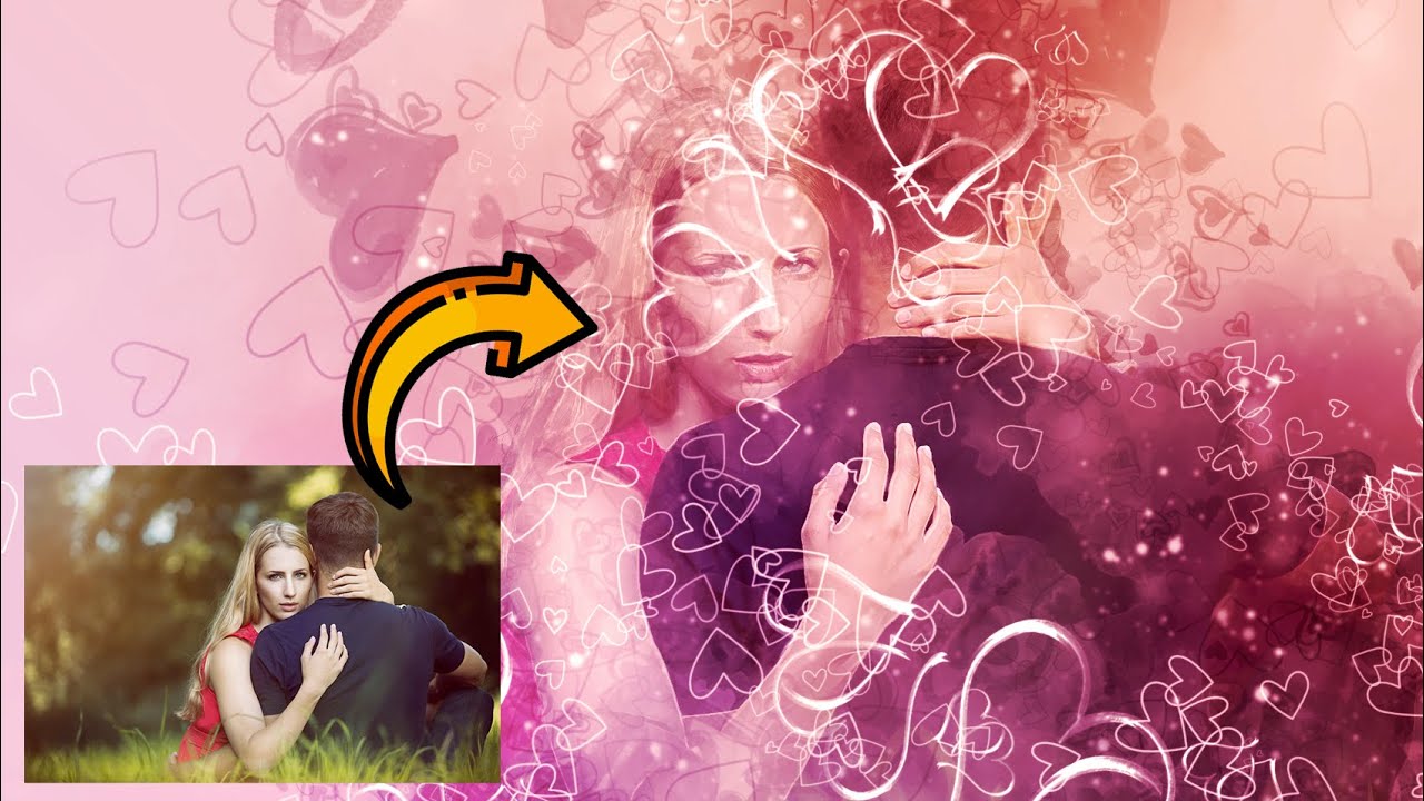Transformer vos photos de couple en carte de voeux de Saint Valentin - Tutoriel Photoshop