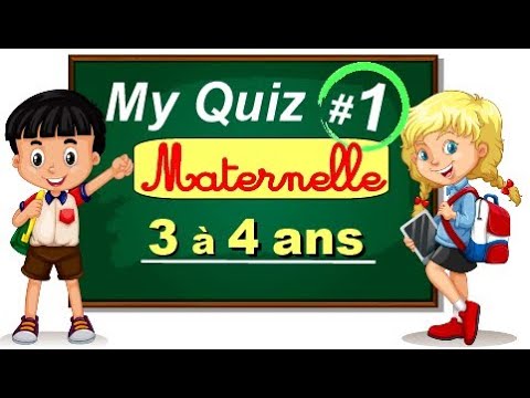 QUIZ #1 pour ENFANTS | Petite Section | Première année de maternelle | élèves âgés de 3 à 4 ans