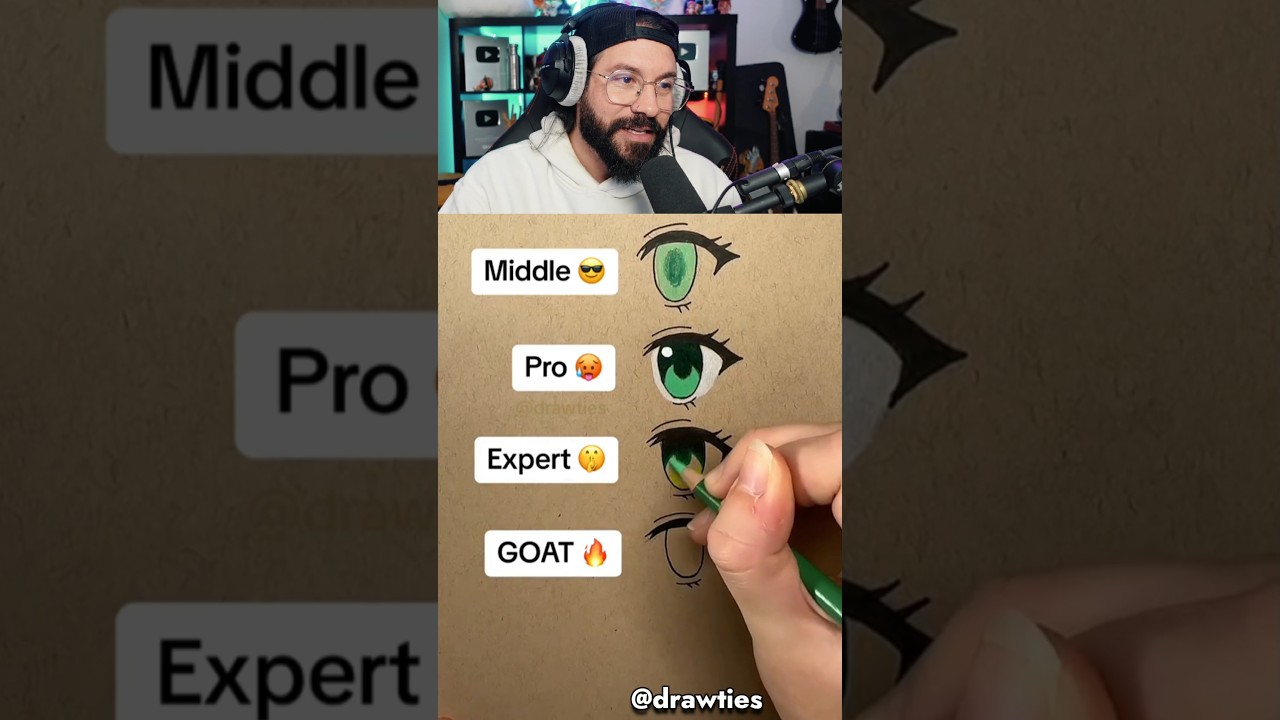 ✏️Dessiner Des Yeux De Manga Noob à Pro par drawties