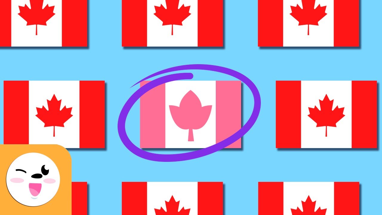 Trouve le drapeau différent - Apprends les drapeaux des pays - Attention visuelle pour les enfants
