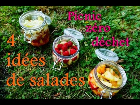 JE CUISINE :  4 IDEES DE SALADE / PICNIC 0 DECHET