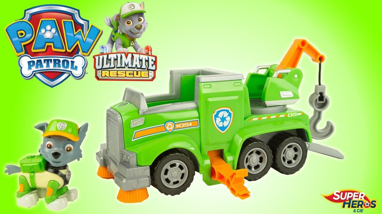 Pat Patrouille Ultimate Rescue Dépanneuse de Rocky Véhicules Paw Patrol Jouets Toy Review Noel 2018