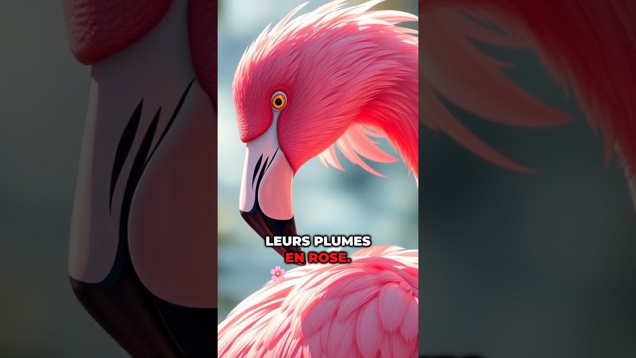 Pourquoi les flamants roses sont roses ? #funfacts  #pourquoi  #reaction  #animaux