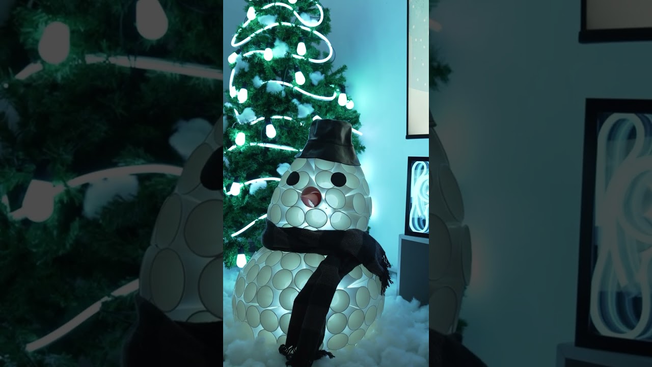 Bonhomme de neige lumineux DIY – Facile, amusant et magique ! ⛄✨