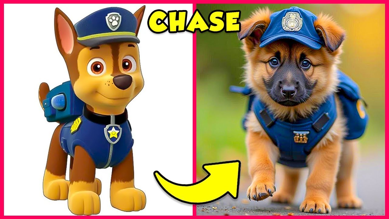 La PAT'PATROUILLE dans la VRAIE VIE 😱 + Devine la VOIX...! 🥰Chase👮Marshall👩‍🚒Skye👷Rocky💚