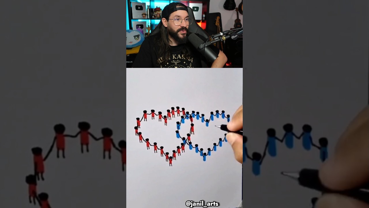 ✏️Dessiner Des Cœurs Comme Un Artiste❤️💙