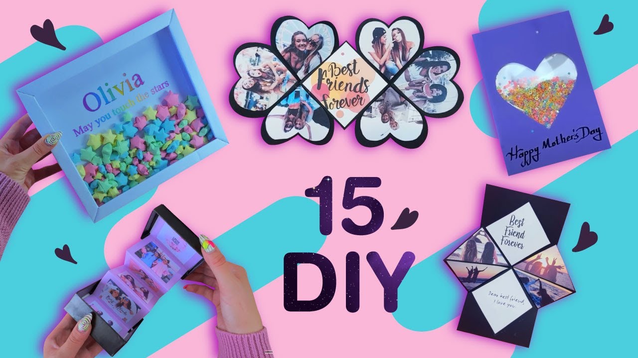 15 IDÉES DE CADEAUX POUR VOS PROCHES - Cartes-cadeaux BFF et plus.. par GIRL CRAFTS