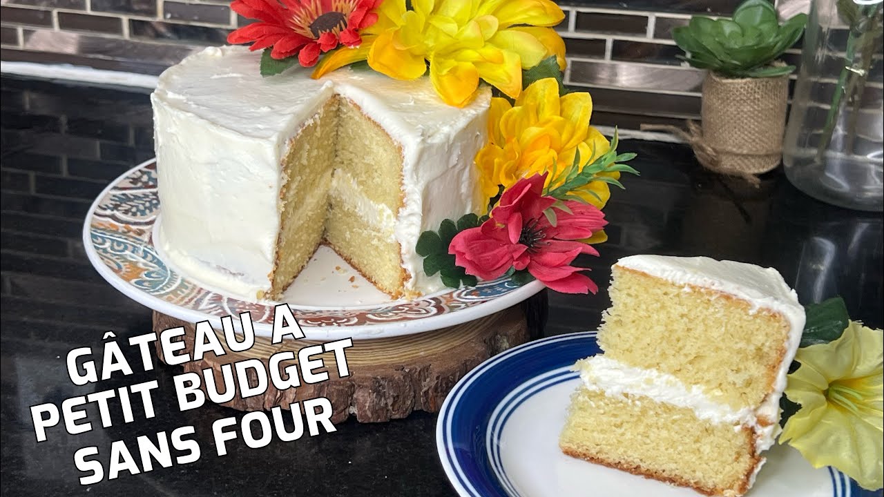 GÂTEAU D’ANNIVERSAIRE À PETIT BUDGET SANS FOUR