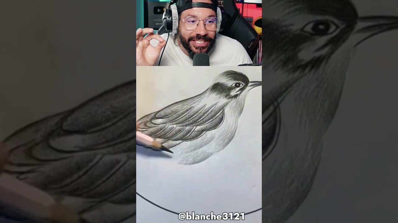 🐦✏️Technique de Dessin Incroyable : Oiseau au Crayon