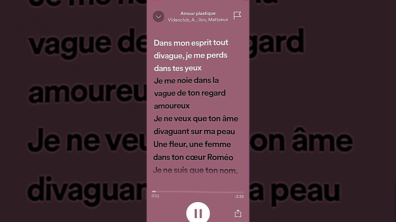 Free sound || Amour plastique || #fypシ #edit #freesounds #lyric #amourplastique
