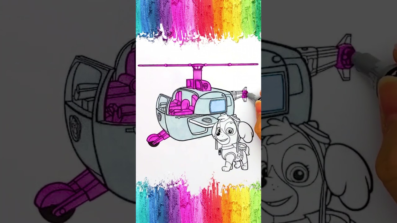 Coloriage de STELLA, PAT PATROUILLE - SKYE, PAW PATROL 🐶 Abonnez-vous pour plus de vidéos 🤗