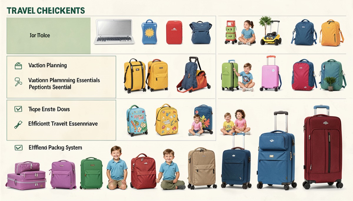 Organisation méthodique des vacances en famille